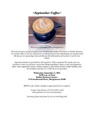 Sept 3, 2025 Coffee 10-12